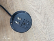 Office Dual USB Desktop Power Outlet TR Socket AC110 - 240V CE ROHS UL